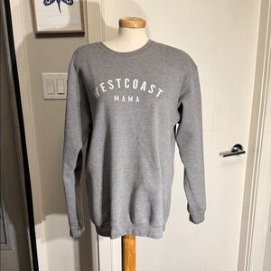 Gray West Coast Mama Womens Sweater